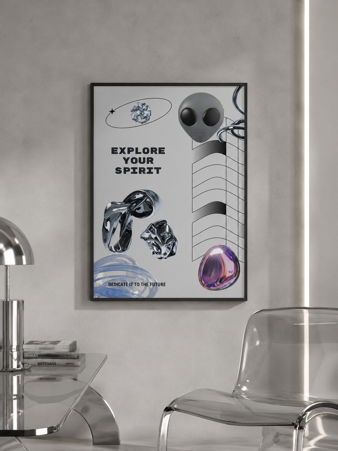 Futuristic design, ideal for room decor