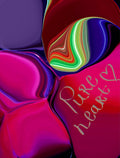 Abstract design from a colourful liquid pallete