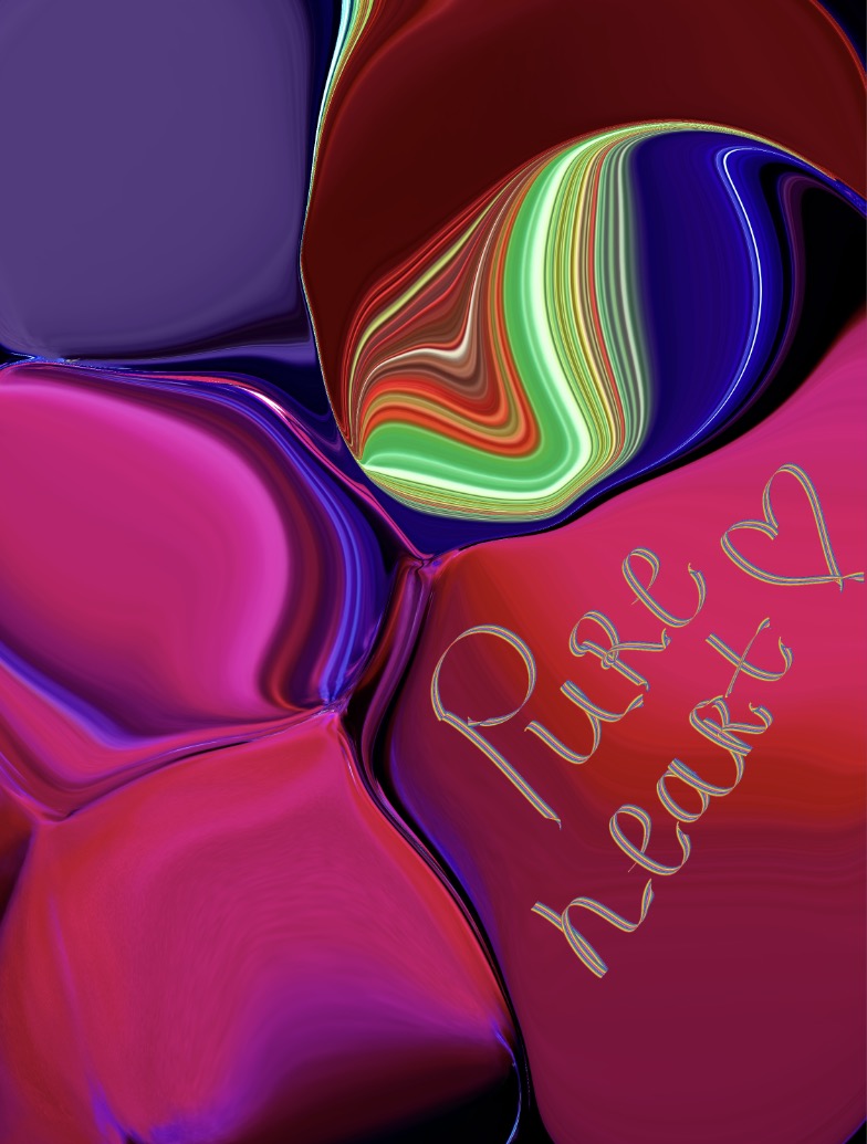 Abstract design from a colourful liquid pallete