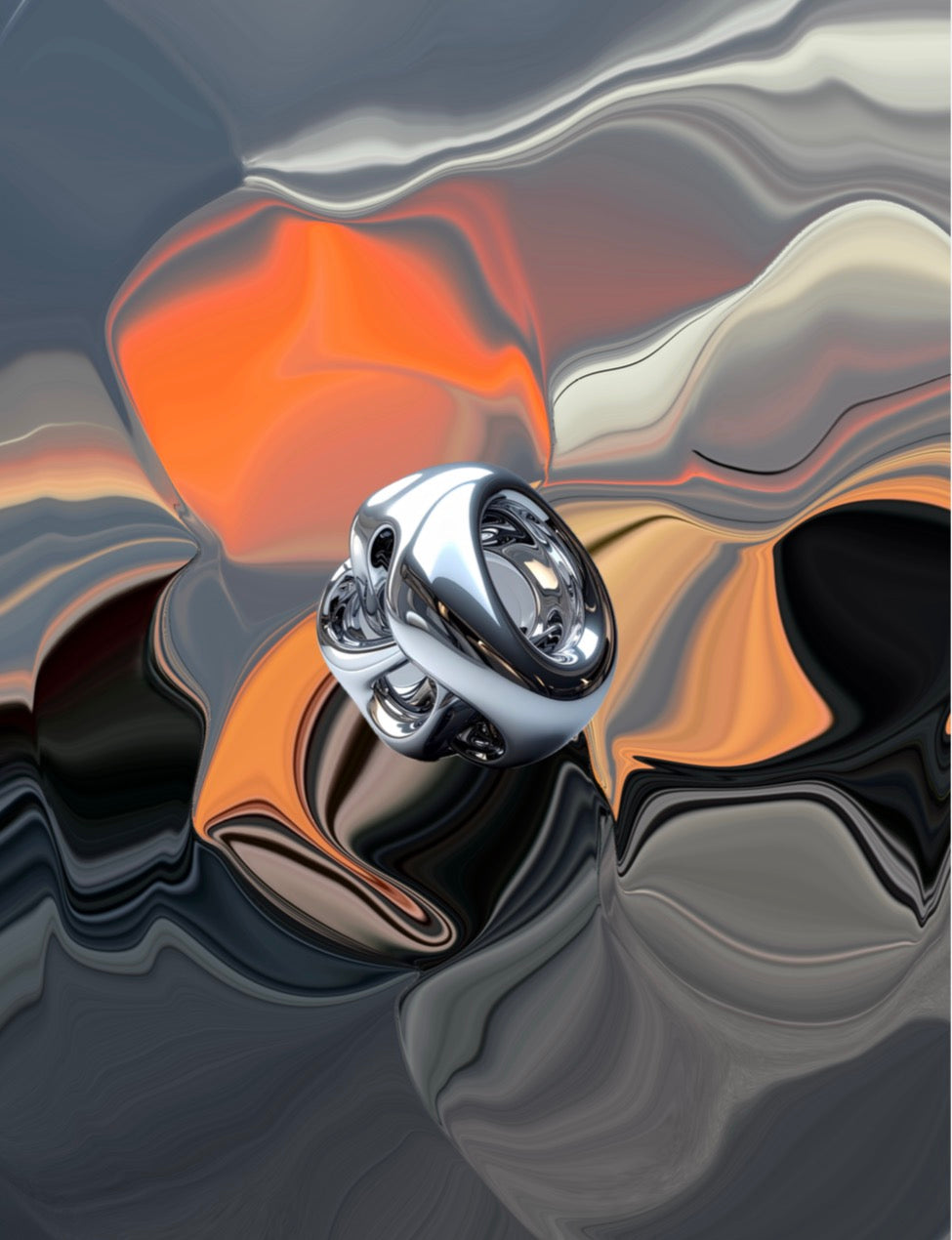 Futuristic chrome design