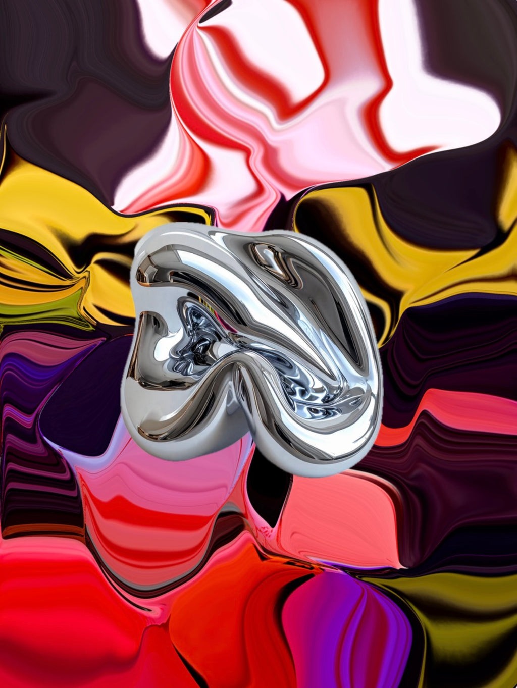fascinating design with chrome effect