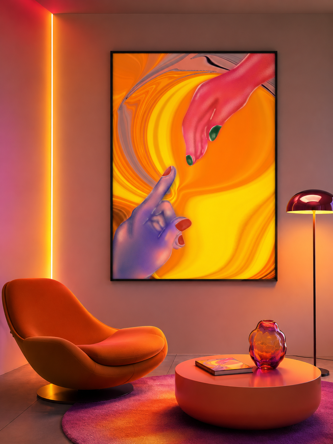 digital design with calm trippy effect